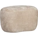 WOOOD Béžový čalouněný taburet Popule 46 cm