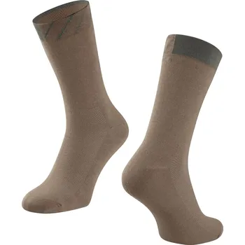 Pánské ponožky ponožky FORCE MARK, hnědé S-M/36-41