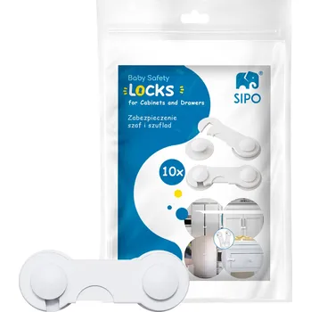 Dětský bezpečnostní prvek SIPO SBS-215 10 ks bílé