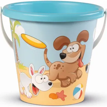 Hračka na písek Androni Kyblík hravý pejsek - průměr 17 cm