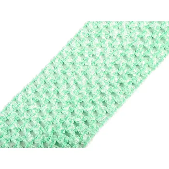 Guma na pletení a háčkování sukní světle mátová (1m)