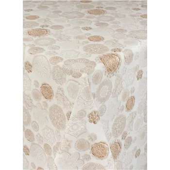 ubrus Ubrus PVC 7745920 krajkové dečky na krémovém podkladu