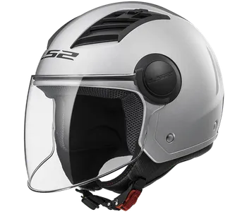 Helma na motorku LS2 OF562 Airflow Gloss Silver