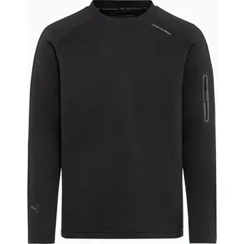 Pánská mikina PORSCHE DESIGN Crew neck sweatshirt Svetr volnočasový sportovní černá (Stylová vodoodpudivá mikina.)