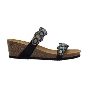 Dámská zdravotní obuv Scholl ORTIGA - dámské zdravotní pantofle na klínku s kameny Velikost: 37