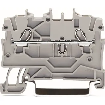 Rozvaděč WAGO Svorka 2000-1201 2vodičová průchozí,1 mm², vhodná pro aplikace Ex e II, šedá 2000-1201