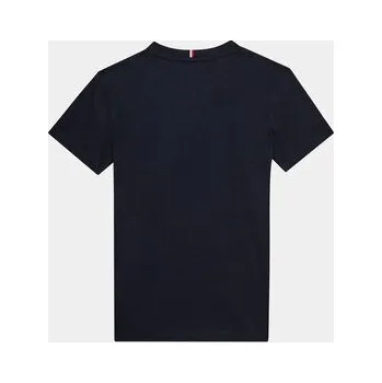 Tommy Hilfiger T-Shirt Hilfiger Script Tee S/S KB0KB08679 Modrá Regular Fit 8Y