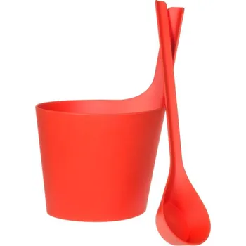 HANSCRAFT RENTO Saunový kbelík + naběračka, jahodová