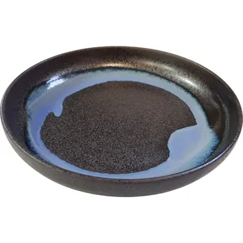 Talíř Jídelní talíř BLUE BLUR 22 cm, s vysokým okrajem, modrá, keramika, MIJ - doprava zdarma od 2999 Kč