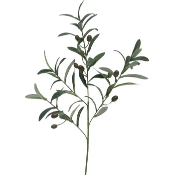 umělá květina umělá větev, Větev Olivový Joly zelený 75cm