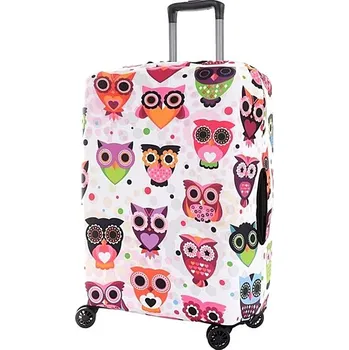 Příslušenství k zavazadlu T-class - Obal na kufr Sovičky, L - 60 × 40 × 25 cm