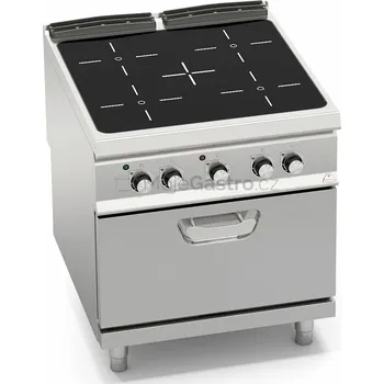 Sporák Bertos Sklokeramický sporák s troubou SE9P4P/VTR+FE2