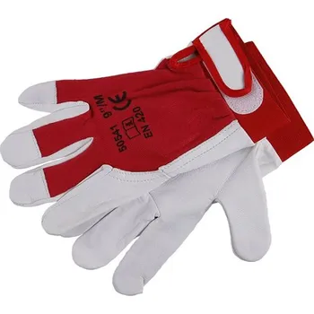 Pracovní rukavice Levior Rukavice Mechanik 9"-bavlna/kozí kůže