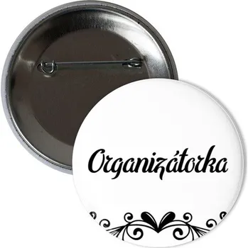 Odznáček s potiskem Placka Organizátorka - tým nevěsty