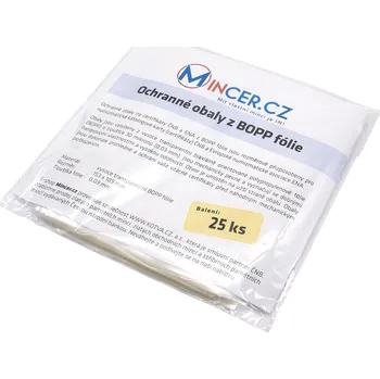 Sběratelství Ochranný obal na certifikáty ČNB a ENA z BOPP fólie 0,03 mm - balení 25 ks