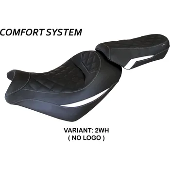 Moto sedlo TPZ Italia Potah sedla Kawasaki Vulcan Taipei comfort model potah sedla: bez loga 2WH (white)