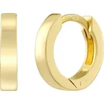 Zlaté klasické náušnice kroužky QRG28K
