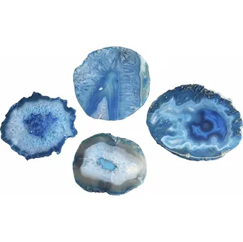 4SET podtácky NOBLI 11 CM modrý achát