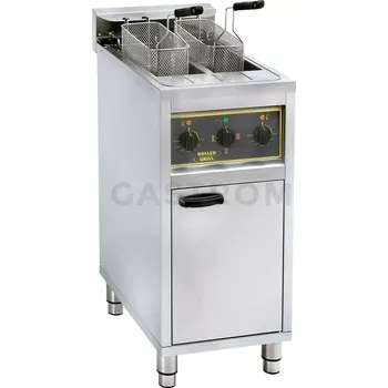 Stolní pila Fritéza volněstojící se skříňkou, 2-komorová, 2x10 l, 12 kW | ROLLER GRILL, 777210