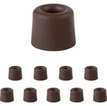 Walteco Dveřní zarážka, průměr 29,5x25mm, k našroubování, hnědá Množství: 10 ks