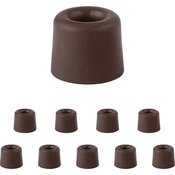 Walteco Dveřní zarážka, průměr 29,5x25mm, k našroubování, hnědá Množství: 10 ks