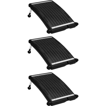 vidaXL Solární ohřev bazénu zaoblené panely 3 ks 72,5 x 46 cm