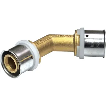 Vodovodní potrubí TOPtherm PEXAL Koleno 45° 40 x 40 mm - Lisovací tvarovka (TH) PN10, 100°C 709540