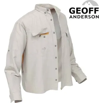 Pánská košile Košile Polybrush 2 dlouhý rukáv - písková S