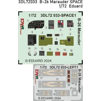 Plastikový model Eduard 1/72 B-26 Marauder SPACE (HASEGAWA / EDUARD)