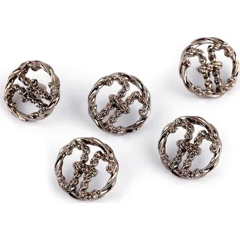 Knoflík Kovový knoflík velikost 24"; 32"; 38", barva 4 (24") staromosaz