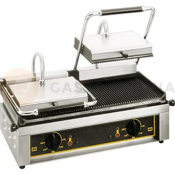 Kuchyňský gril Dvojitý kontaktní gril, 2x2 kW, 230 V | ROLLER GRILL, Majestic