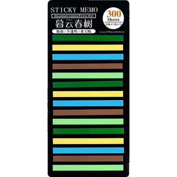 Záložka CuteArt Extra úzké samolepicí transparentní záložky - Meadow