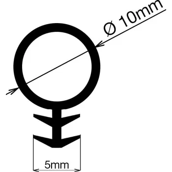 Těsnění do okna a dveří Těsnění SILLEN B3 bílá - silikon