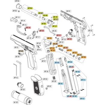Náhradní díl pro ICS PM2 - díl číslo AP-33, ICS