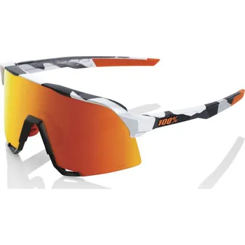 Cyklistické kalhoty Sluneční brýle 100% S3-Soft Tact Grey Camo-HiPER Red Multilayer Mirror Lens