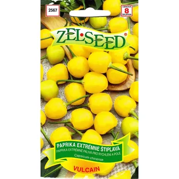 Semeno Paprika Vulcain (extrémně pálivá, zlatožlutá, drobné plody) 12/2023