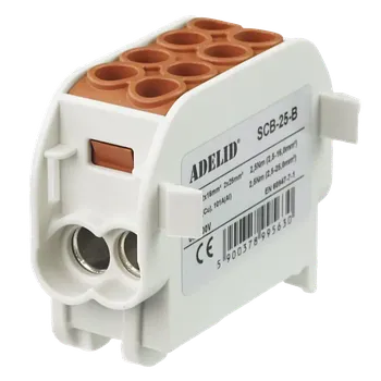 Svorkovnice rozbočovací 25/4 hnědá