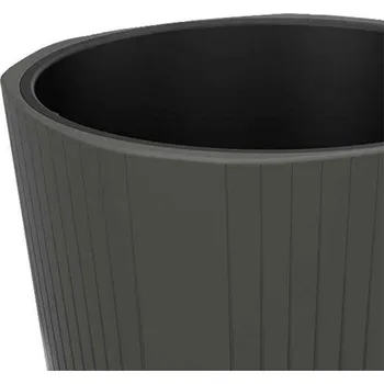 PLASTOVÝ KVĚTINÁČ MORA 41X39 CM ANTRACITOVÁ