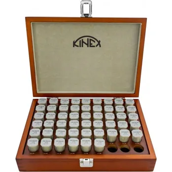 Úhloměr Válečkové měrky ocelové kinex - sada 5,0-10,0/0,1 mm, 51 ks (1047-13-010)