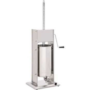 Kuchyňské náčiní vidaXL Ruční plnička klobás stříbrná 15 l nerezová ocel