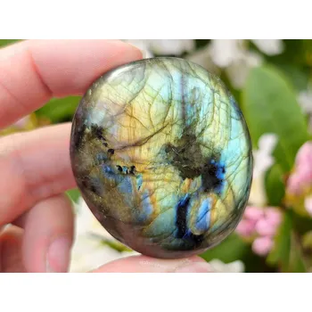 Přírodní kámen Labradoritový leštěný kámen 71g