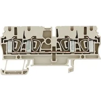 Weidmüller 1608570000-100 řadová svorka průchodky pružinová svorka Tmavě béžová 100 ks