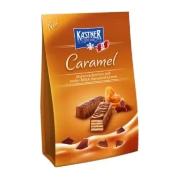 Rakouské oplatky KASTNER 300 g KARAMEL (rakouské sušenky s příchutí karamel v polevě)