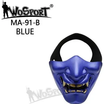 Ochranná maska Samurai - modrá, Wosport