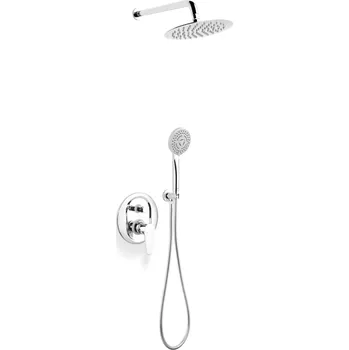 Sprchový set Ferro Algeo sprchová sada pod omítku s dešťovou sprchou chrom BAG7P-SET1-S