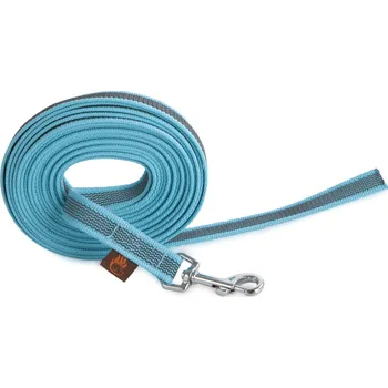 Vodítko pro psa Firedog Stopovačka pogumovaná 20 mm klasická karabina 7,5 Barva: Světle modrá