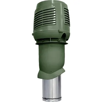 Střecha VILPE (Finsko) VILPE Nasávací potrubí pro rekuperaci Ø 160/ Ø 300 mm výška 500 mm Barva: Zelená