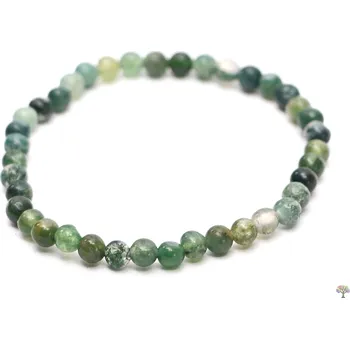 Náramek Magieprirody.cz Dětský náramek Achát mechový - 4 mm kuličky #637 - z přírodních kamenů