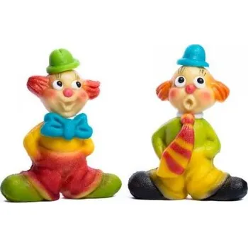 Jedlá dekorace na dort Marcipánová figurka klaun zelený 9x7 cm, 75g - Frischmann vyškov