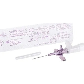 Injekční jehla ZARYS International Group SANVIflon S I.V. kanyla bez portu, G 24 x 3/4, 0,7mmx19mm, 23 ml/min, sterilní, žlutá, 100ks